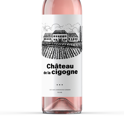 Étiquettes pour bouteille de vin – Annonce de grossesse | Ensemble de 2