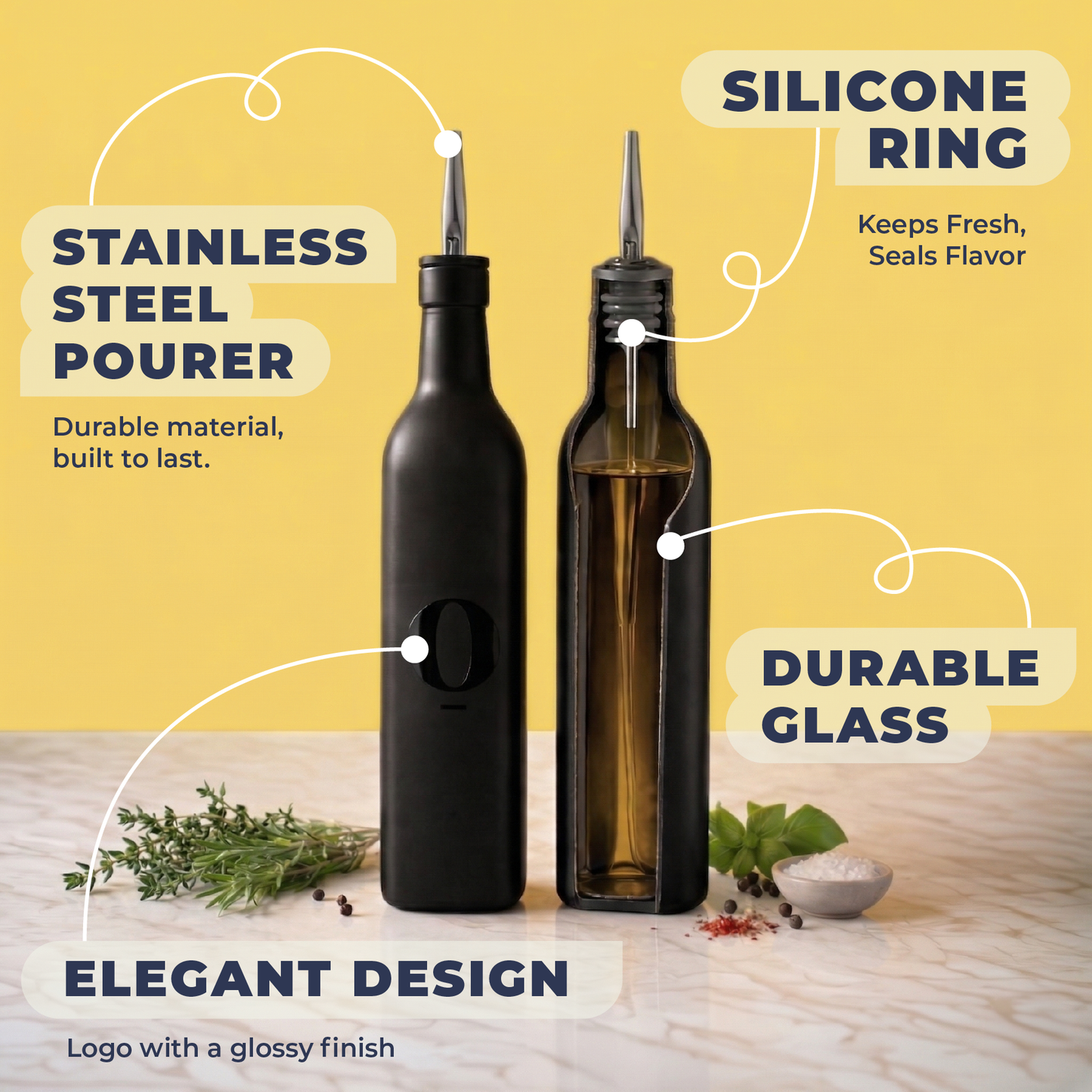 Distributeurs d'huile et vinaigre