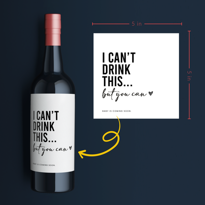 Pregnancy Announcement Label