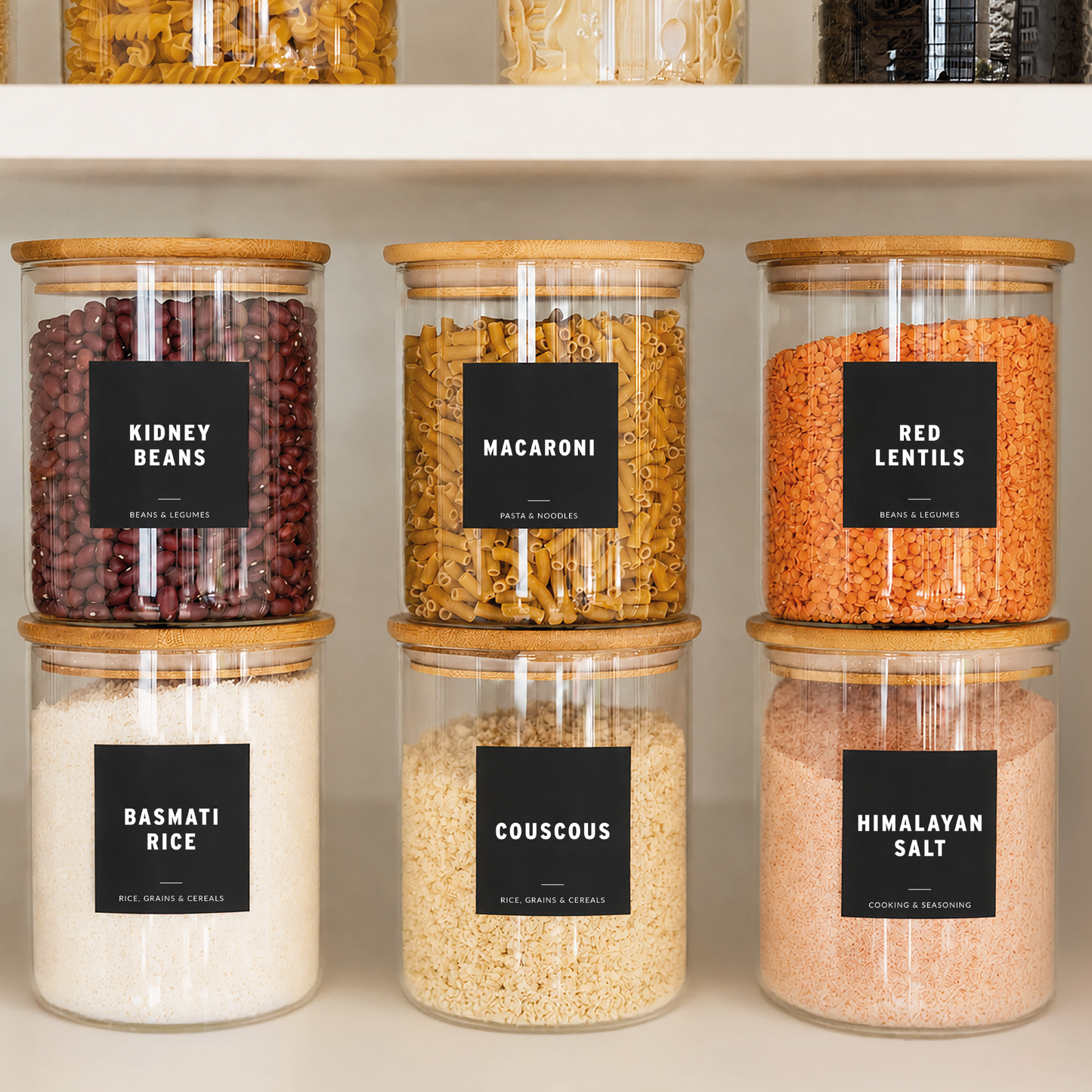 Ensemble étiquettes pour garde-manger