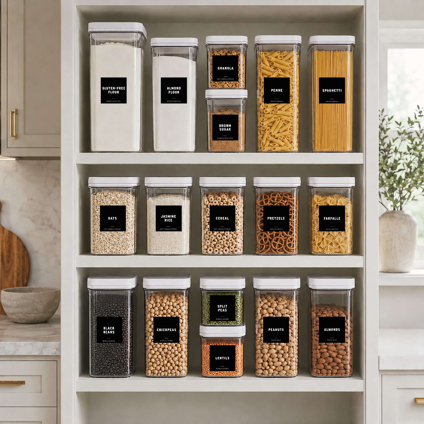 Ensemble étiquettes pour garde-manger
