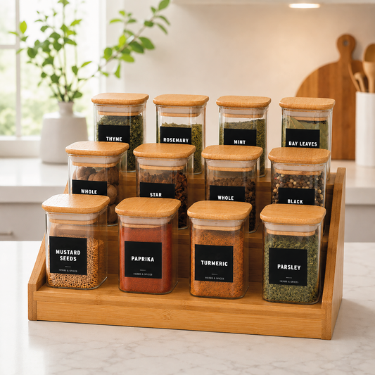 Ensemble étiquettes pour les épices