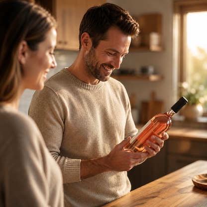 Étiquettes pour bouteille de vin – Annonce de grossesse | Ensemble de 2