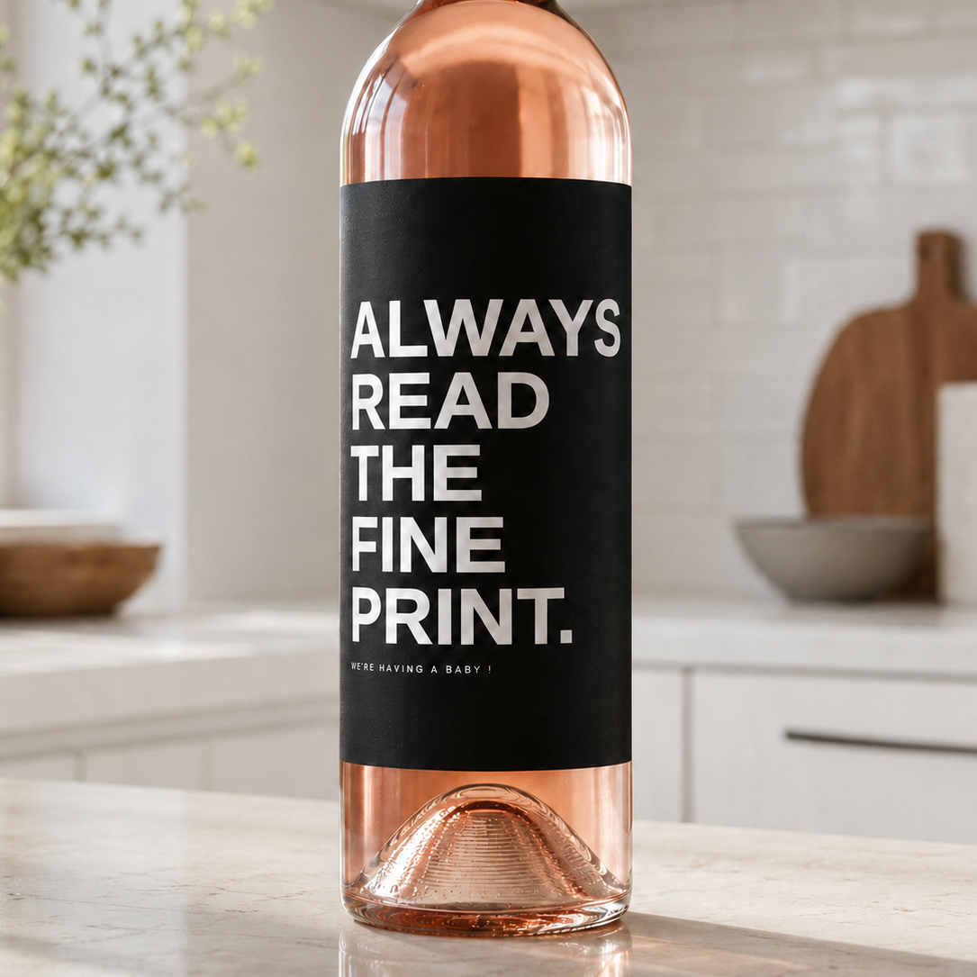 Pregnancy Announcement Label