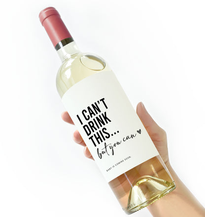 Pregnancy Announcement Label